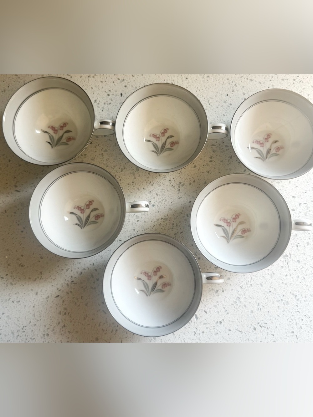 Noritake Japan Floral China Tea Set 17 Piece 5 Place Settings Creamer Sugar - Picture 11 of 13
